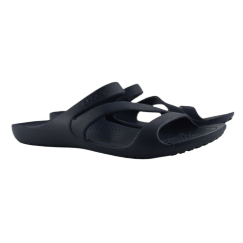 💜 CROCS Sz 8 Women’s Navy Double-Strap Slide Sandals